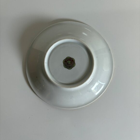 Bavaria Nurnberg Porcelain Ceramic Ashtray West Germany Gold Trim Vintage 5.75in - Picture 6 of 7